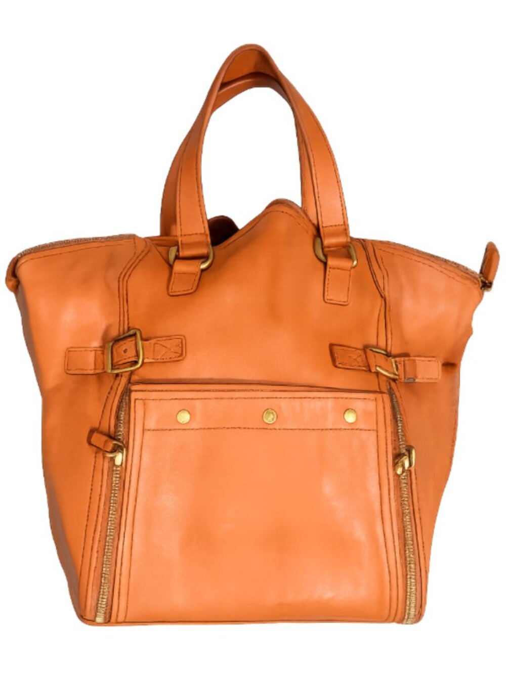 Yves Saint Laurent Downtown Large Tote Bag | Tan Leather | Rare Vintage YSL
